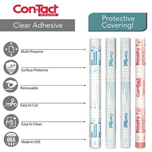 Con-Tact Brand Clear Adhesive Protective Liner to Cover Books and Documents, 13.5-Inches x 5-Feet (05F-C7R100-12)