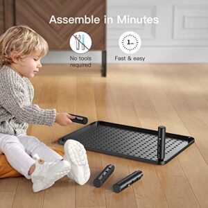 Monitor Stand, Monitor Stand Riser 3 Height Adjustable, Monitor Riser with Airflow Vents, Laptop Stand for Desk, Laptop Riser, Desk Organizer for Monitor, 15.6" Laptop, PC, Printer
