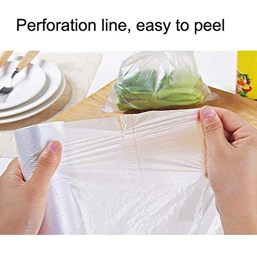 12 x 20 inches Plastic Produce Bag,2 rolls,350 Bags/Roll,Food Storage Bags,Clear Plastic Produce Bag,Suitable for Fruits, Vegetable, Bread,Food Storage.