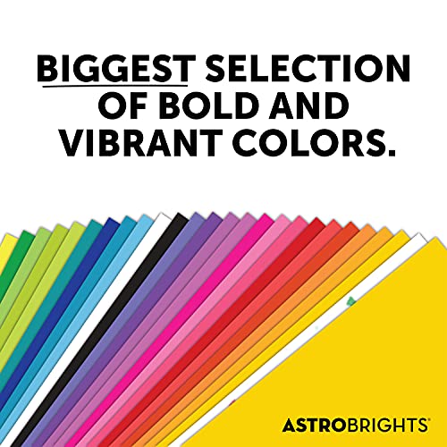 Astrobrights Color Paper, 8.5” x 11”, 24 lb/89 gsm,"Spectrum" 25-Color Assortment, 150 Sheets (80933-01)