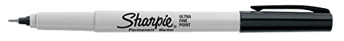 Sharpie Permanent Marker, Ultra Fine Point, Black, 1 Count