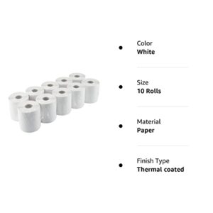 L LIKED 10 Rolls 4" x 6" Direct Blank Thermal Shipping Labels with 250 Labels/Roll - Compatible Zebra 2844 ZP-450 ZP-500 ZP-505