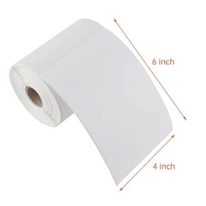 L LIKED 10 Rolls 4" x 6" Direct Blank Thermal Shipping Labels with 250 Labels/Roll - Compatible Zebra 2844 ZP-450 ZP-500 ZP-505