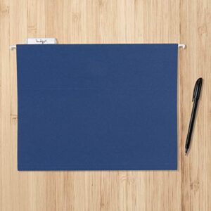 Amazon Basics Hanging Folders, Letter Size, Jewel-Tone Colors (Assorted), 25-Pack