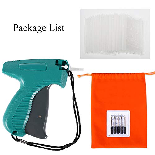 Tagging Gun for Clothing, Standard Retail Price Tag Attacher Gun Kit for Clothes Labeler with 6 Needles & 1000pcs 2" Barbs Fasteners & Organizer Bag for Store Warehouse Consignment Garage Yard Sale