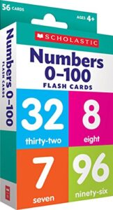 flash cards: numbers 0 – 100