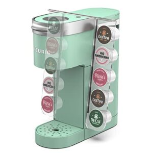 Gevoli K Cup Organizer for Single Serve Keurig K-Mini and K Mini PLUS Coffee Makers - Space Saving Modern Acrylic Kcup Pod Holder (10 Pod Capacity)