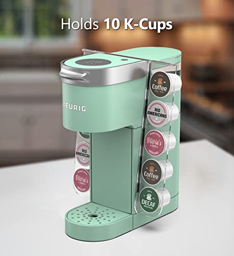 Gevoli K Cup Organizer for Single Serve Keurig K-Mini and K Mini PLUS Coffee Makers - Space Saving Modern Acrylic Kcup Pod Holder (10 Pod Capacity)