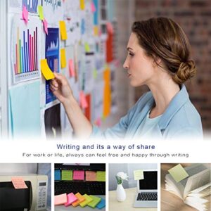 Teskyer 600 Sheets Sticky Notes, 3x3 Inch, 6 Pads Strong Adhesive Self-Stick Notes, 6 Bright Colors, 100 Sheets/Pad