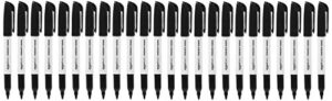 amazon basics fine point tip permanent markers, black, 24-pack