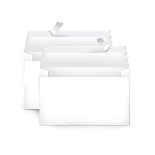 Amazon Basics A9 Blank Invitation Envelopes with Peel & Seal Closure, 5-3/4 x 8-3/4 Inches, White - Pack of 100