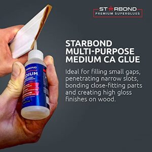 Starbond EM-150 Medium, Instant Premium CA (Cyanoacrylate Adhesive) - Super Glue (for Woodturning, Pen Turning, Hobby, Lapidary, Acrylic Nails) (2 Ounce)