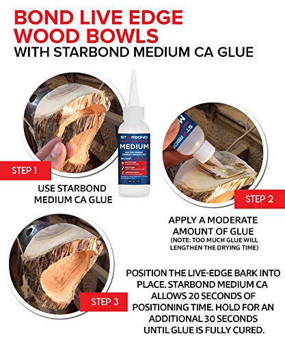 Starbond EM-150 Medium, Instant Premium CA (Cyanoacrylate Adhesive) - Super Glue (for Woodturning, Pen Turning, Hobby, Lapidary, Acrylic Nails) (2 Ounce)