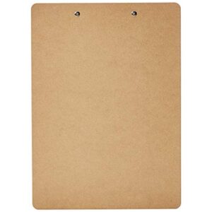 Amazon Basics Hardboard Office Clipboard - 6-Pack