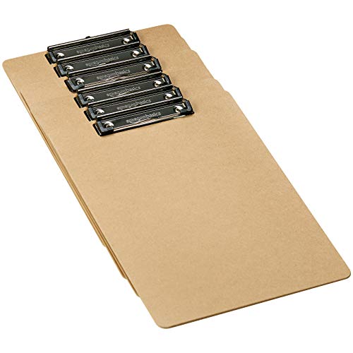 Amazon Basics Hardboard Office Clipboard - 6-Pack