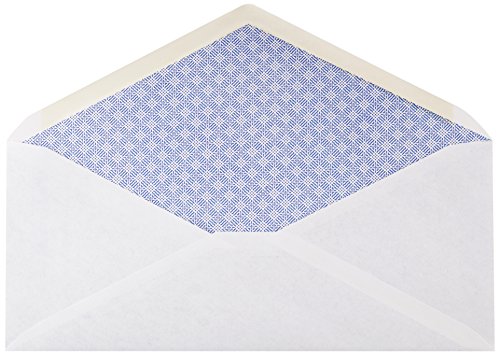 Amazon Basics #10 Security Tinted Business Envelopes, Moisture Sealed, 4-1/8 x 9-1/2 Inch - Pack of 500, White