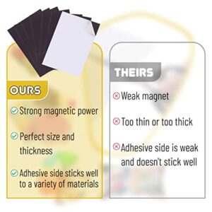 Mr. Pen- Adhesive Magnetic Sheets, 4" x 6", 10 Pack, Magnetic Sheets with Adhesive Backing, Magnetic Sheets, Flexible Magnetic Sheet, Picture Magnets, Cuttable Magnetic Sheets.