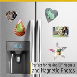 Mr. Pen- Adhesive Magnetic Sheets, 4" x 6", 10 Pack, Magnetic Sheets with Adhesive Backing, Magnetic Sheets, Flexible Magnetic Sheet, Picture Magnets, Cuttable Magnetic Sheets.