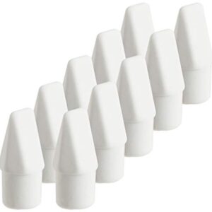 Pentel Arts Hi-Polymer White Cap Erasers (ZEH02PABP10)