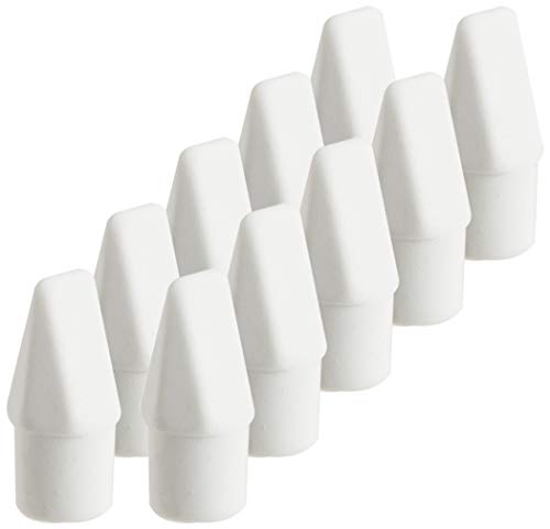 Pentel Arts Hi-Polymer White Cap Erasers (ZEH02PABP10)