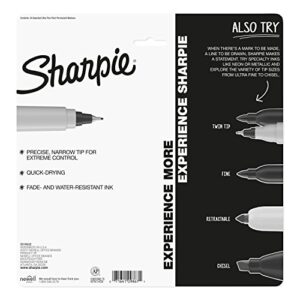 SHARPIE Color Burst Permanent Markers, Ultra Fine Point, Assorted Colors, 24 Count