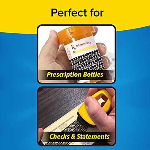 ID Police Identity Theft Protection Roller Stamp, As Seen on TV Police Identity Protection Roller Helps Stop ID Theft by Concealing Your Info with Just One Roll, Yellow, Stocking Stuffer