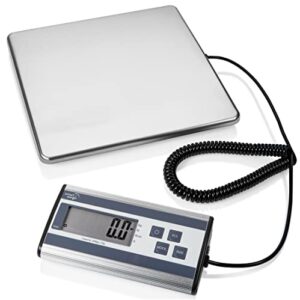 smart weigh 440lbs x 6 oz. digital heavy duty shipping and postal scale, with durable stainless steel large platform, ups usps post office postal scale and luggage scale