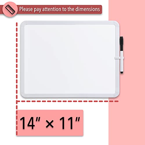 Mr. Pen- Dry Erase Board, 14” x 11” with a Black Dry Erase Marker, Small White Board, White Board for Kids, White Board for Students, Small Dry Erase Board, Mini White Board