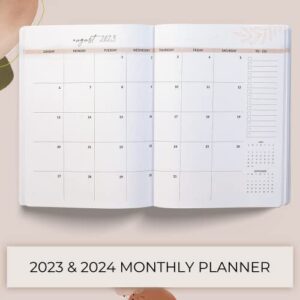 Simplified 2023-2024 Monthly Planner and Calendar Book - Beautiful Abstract To Do List Notebook Easily Organizes Your Tasks to Boost Productivity - Runs Until December 2024