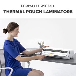 Fellowes Thermal Laminating Pouches, 3mil Letter Size Sheets, 9 x 11.5, 200 Pack, Clear (5743401)