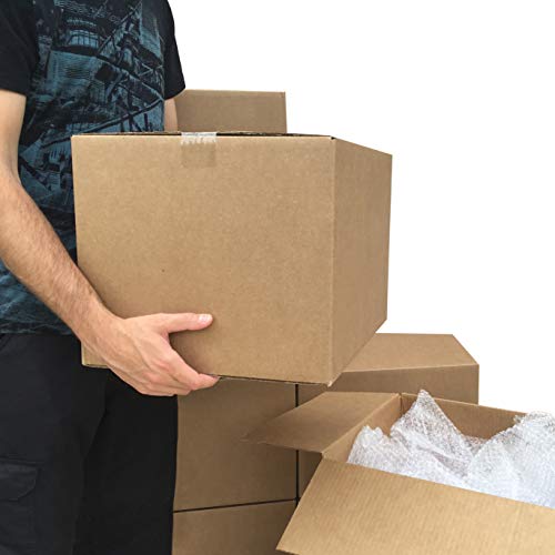 Amazon Basics Cardboard Moving Boxes - 20-Pack, Medium, 18" x 14" x 12"