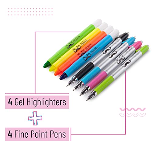 Mr. Pen- Bible Highlighters and Pens No Bleed, 8 Pack, Bible Journaling Kit, Bible Pens No Bleed Through, Gel Highlighters, Bible Markers No Bleed Through, Bible Study Kit, Christian Gifts