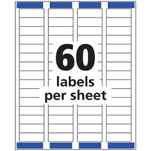 Avery Return Address Labels, Laser/Inkjet, 2/3 x 1-3/4-Inches, White (18294)