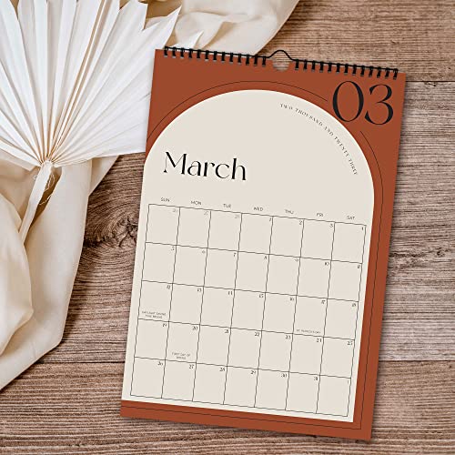 Aesthetic Minimalist Wall Calendar - Runs From January 2023 Until July 2024 - The Perfect Vertical Monthly Calendar With for Easy Planning