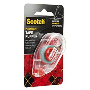 Scotch Double Sided Adhesive Roller.27 Inches x 26 Feet (6061)