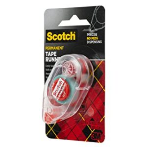Scotch Double Sided Adhesive Roller.27 Inches x 26 Feet (6061)