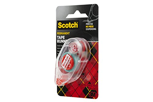 Scotch Double Sided Adhesive Roller.27 Inches x 26 Feet (6061)