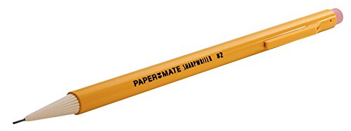 Paper Mate SharpWriter Mechanical Pencils, 0.7mm, HB #2, Yellow, 12 Count