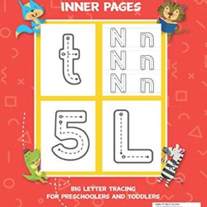 BIG Letter Tracing for Preschoolers and Toddlers ages 2-4: Homeschool Preschool Learning Activities for 3 year olds