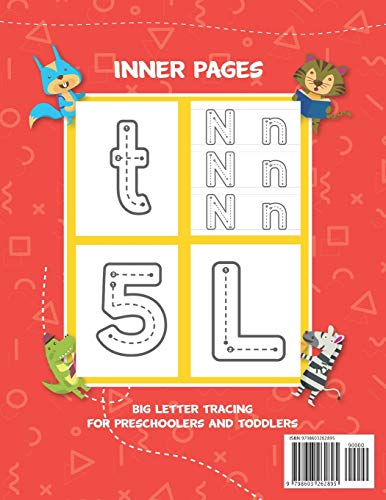 BIG Letter Tracing for Preschoolers and Toddlers ages 2-4: Homeschool Preschool Learning Activities for 3 year olds