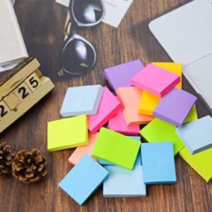 (24 Pack) Sticky Notes 1.5x2 in , 8 Colors Post Self Sticky Notes Pad Its , Bright Post Stickies Colorful Sticky Notes for Office, Home, School, Meeting, 75 Sheets/pad
