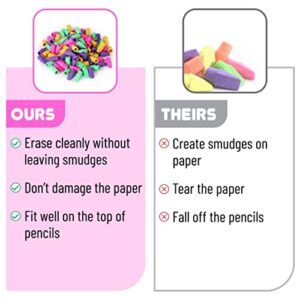 Mr. Pen Erasers for Pencils, 120 Pack, Pencil Top Erasers, Eraser Caps, Pencil Erasers for Kids, Cap Erasers, Eraser Tops, Pencil Topper Erasers. Ereaser