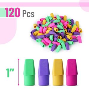 Mr. Pen Erasers for Pencils, 120 Pack, Pencil Top Erasers, Eraser Caps, Pencil Erasers for Kids, Cap Erasers, Eraser Tops, Pencil Topper Erasers. Ereaser