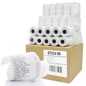 gorilla supply thermal paper receipt roll 2-1/4″ x 50′ bpa free 50 rolls