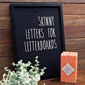 skinny letterboard letters only set no board included, rae dunn inspired font perfect farmhouse decor accessories, changeable felt letter boards message, 2 inch white plastic letters numbers symbols