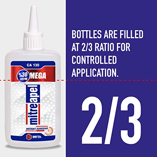 Super CA Glue (2 x 4.5 oz.) with Spray Adhesive Activator (2 x 16.9 fl oz.) Ca Glue with Activator for Wood, Plastic, Metal, Leather, Ceramic - Cyanoacrylate Glue for Crafting&Building (2 Pk)