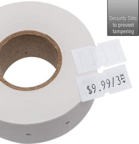 Perco 1 Line White Labels - 1 Sleeve, 8,000 Blank Price and Date Gun Labels for Perco 1 Line Price and Date Guns