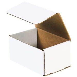 aviditi mailer boxes small 6″l x 4″w x 3″h, 50-pack | corrugated cardboard box for moving, shipping and storage 6x4x3 643