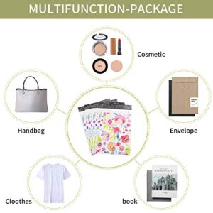 100PCS Large Poly Mailers, 10X13 Inch Shipping Bags, Fashion Shipping Envelopes, Plastic Packaging Bags, Self-Seal Polymailers, Mailers Poly Bags, Mailing Bags for Small Business, Clothing - Floral