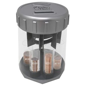 digital coin counter automatic coin sorter – 2020 version – digitally keeps count of and automatically sorts u.s. coins into individual tubes with 20 coin wrappers included